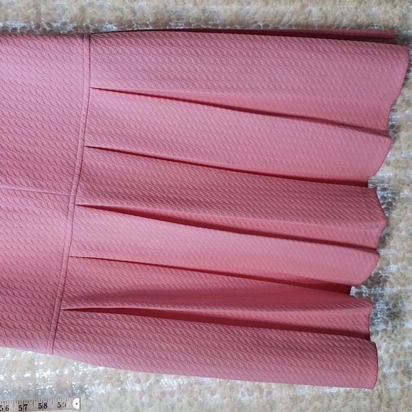 Vintage 60s pink barbie pleated drop waist dress size small/medium - Picture 6 of 14